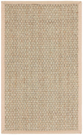 SAFAVIEH Natural Fiber Collection Accent Rug - 2' x 3', Natural & Beige, Border Basketweave Seagrass Design, Easy Care, Ideal for High Traffic Areas in Entryway, Living Room, Bedroom (NF114A) image 0